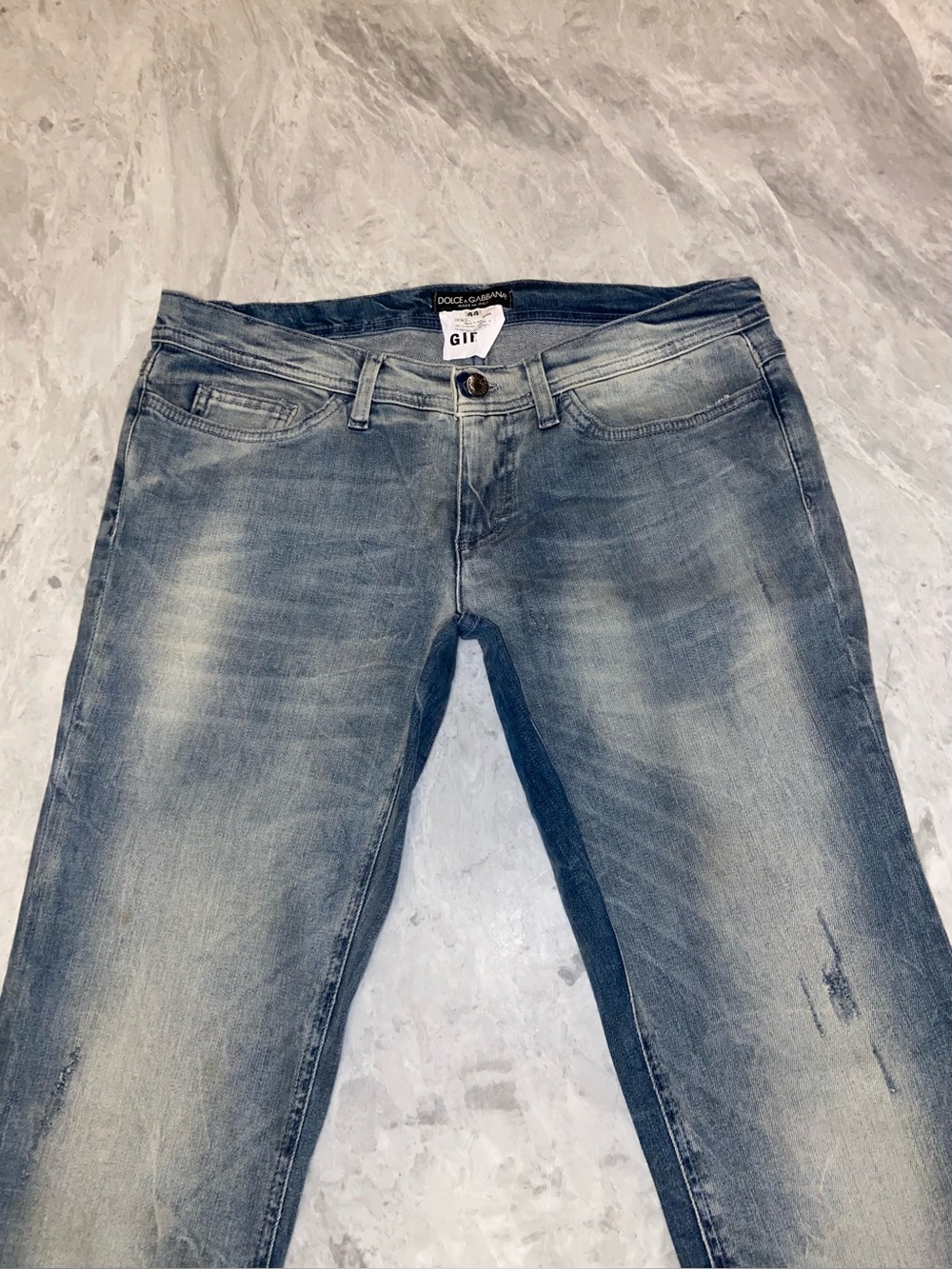 Dolce & Gabbana Vintage Stonewashed Slim Jeans